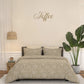 Home Essential Pastel Poetry King Bedsheet 144 Tc, 100% Cotton, Adelia Toffee