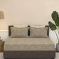 Home Essential Pastel Poetry King Bedsheet 144 Tc, 100% Cotton, Adelia Toffee