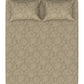 Home Essential Pastel Poetry King Bedsheet 144 Tc, 100% Cotton, Adelia Toffee