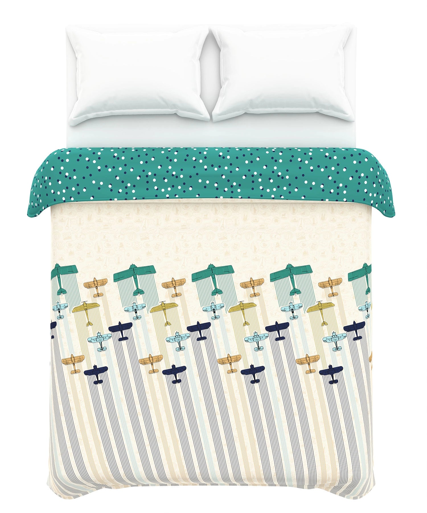 Juniors Printed Double Comforter- Passport