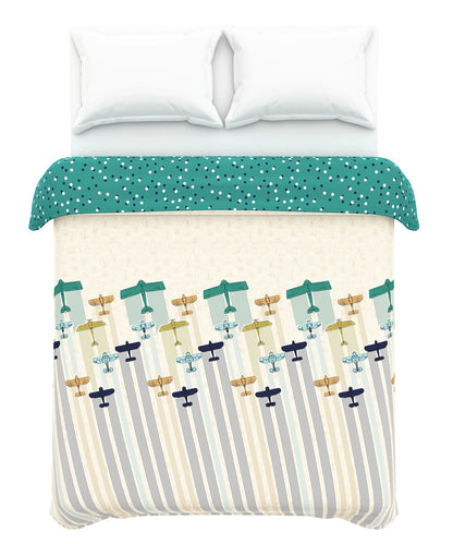 Juniors Printed Double Comforter- Passport