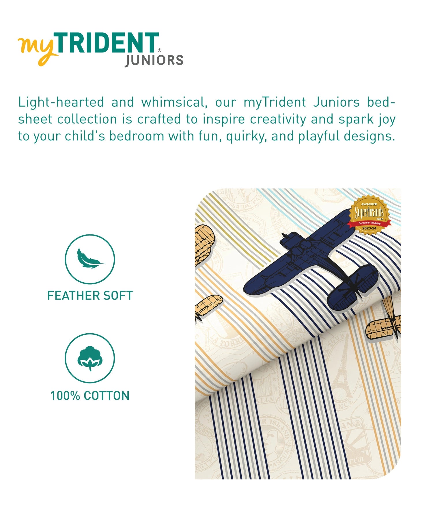 Juniors Printed Double Comforter- Passport