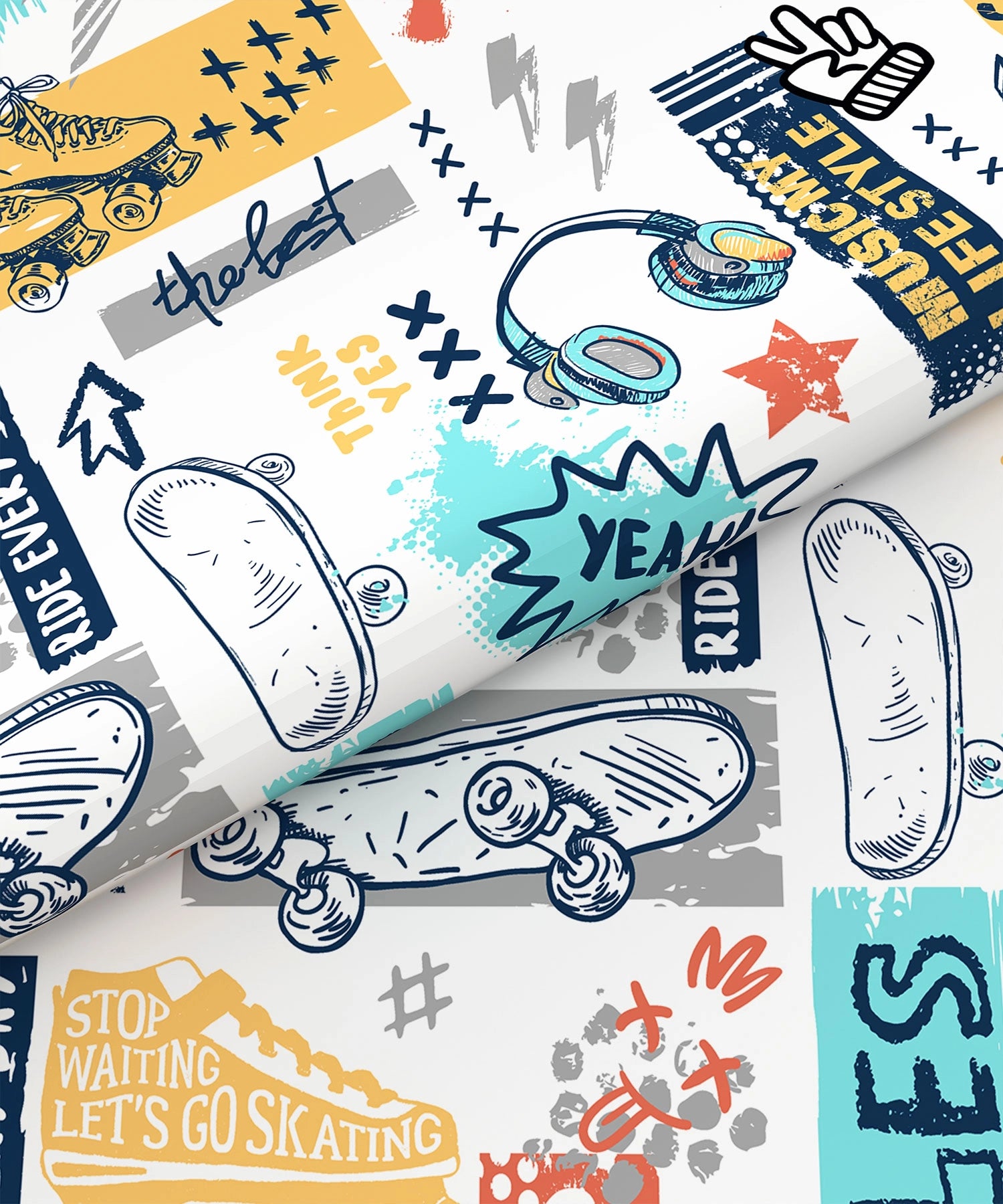 Juniors Printed Double Comforter-Streetstyle Skate