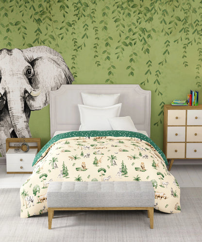 Juniors Printed Single Comforter- Jigsaw Jungle