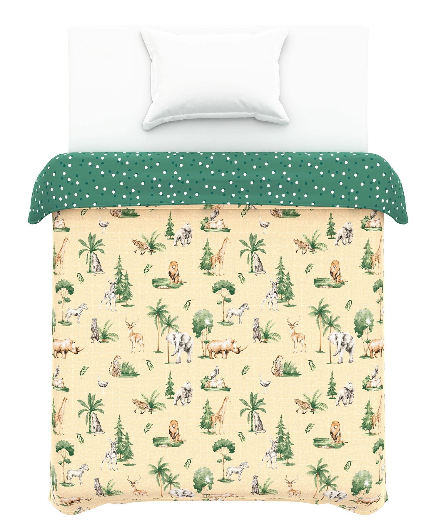 Juniors Printed Single Comforter- Jigsaw Jungle