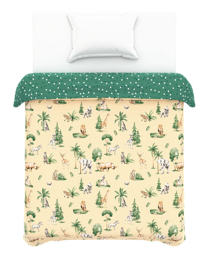 Juniors Printed Single Comforter- Jigsaw Jungle