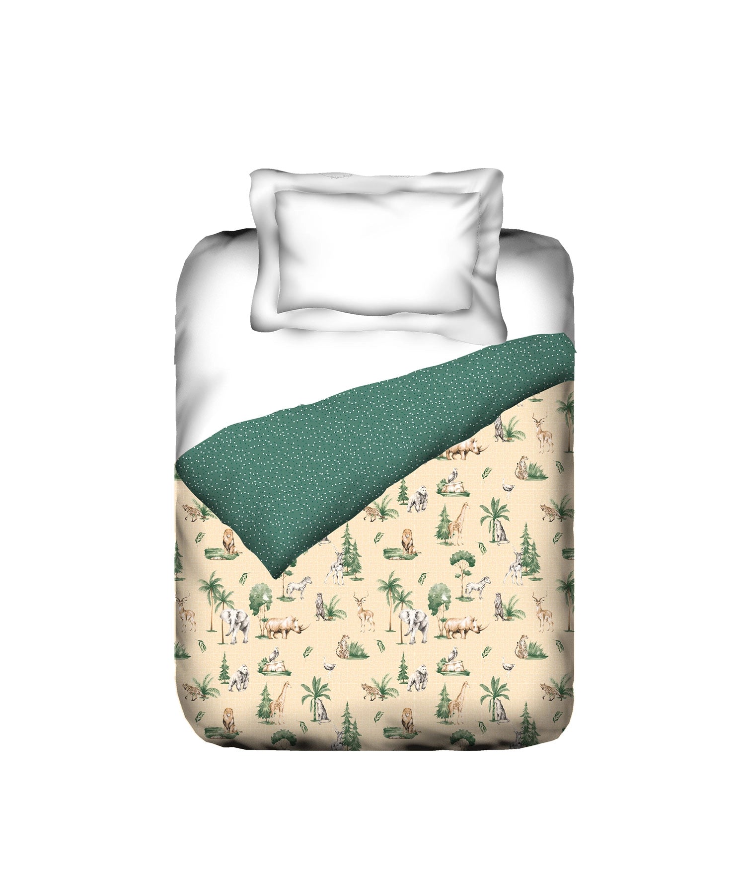 Juniors Printed Single Comforter- Jigsaw Jungle
