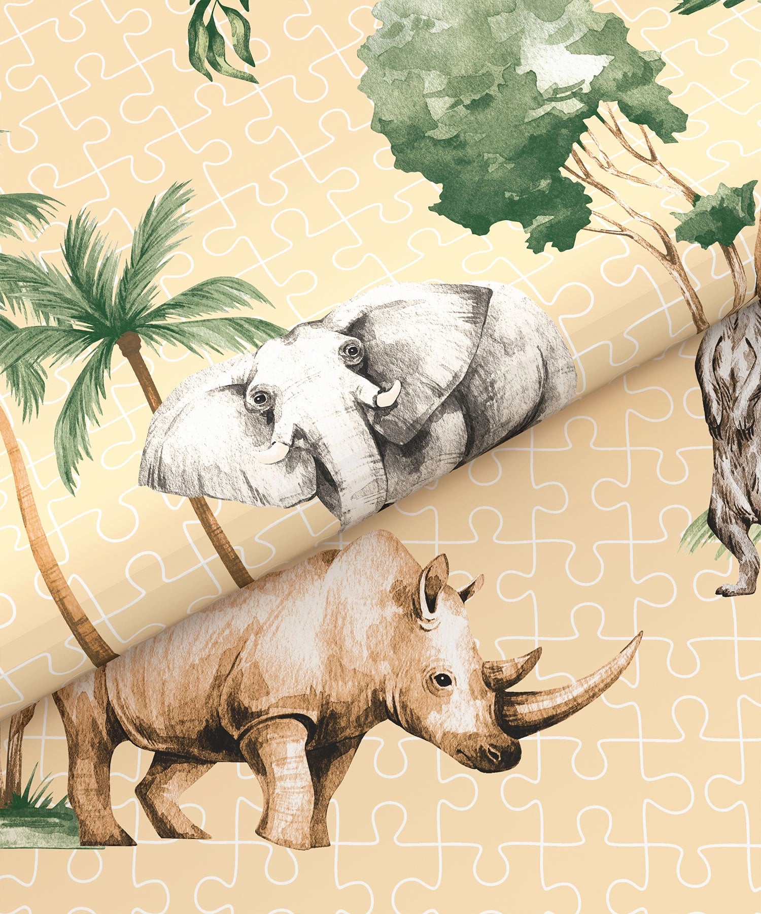Juniors Printed Single Comforter- Jigsaw Jungle