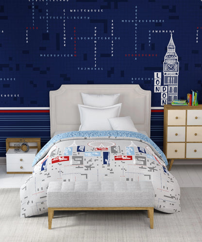 Juniors Printed Single Comforter- Crossworld