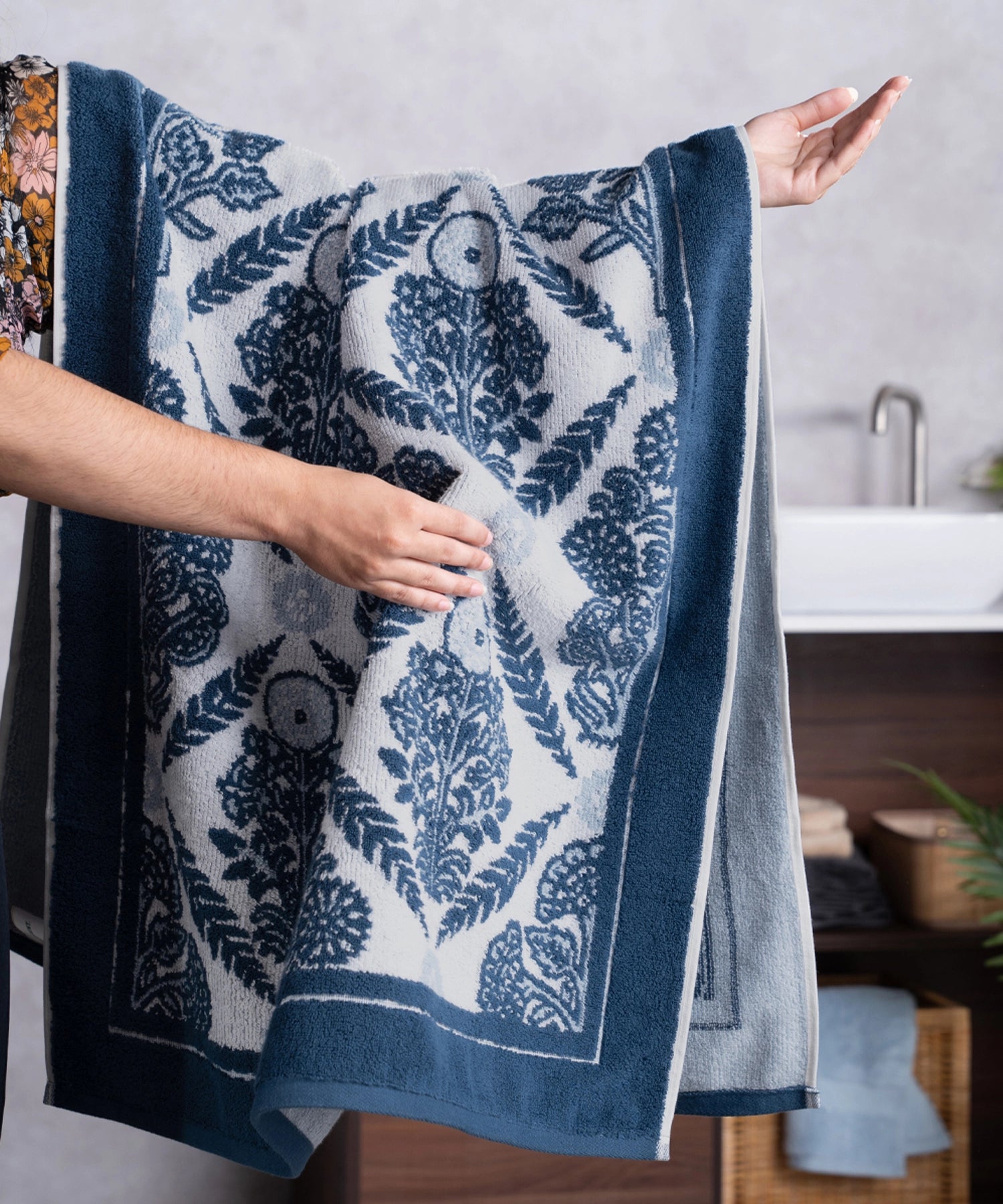 Classic Road to Jaipur 1 Pc Bath Towel, Meher|550 GSM Cotton