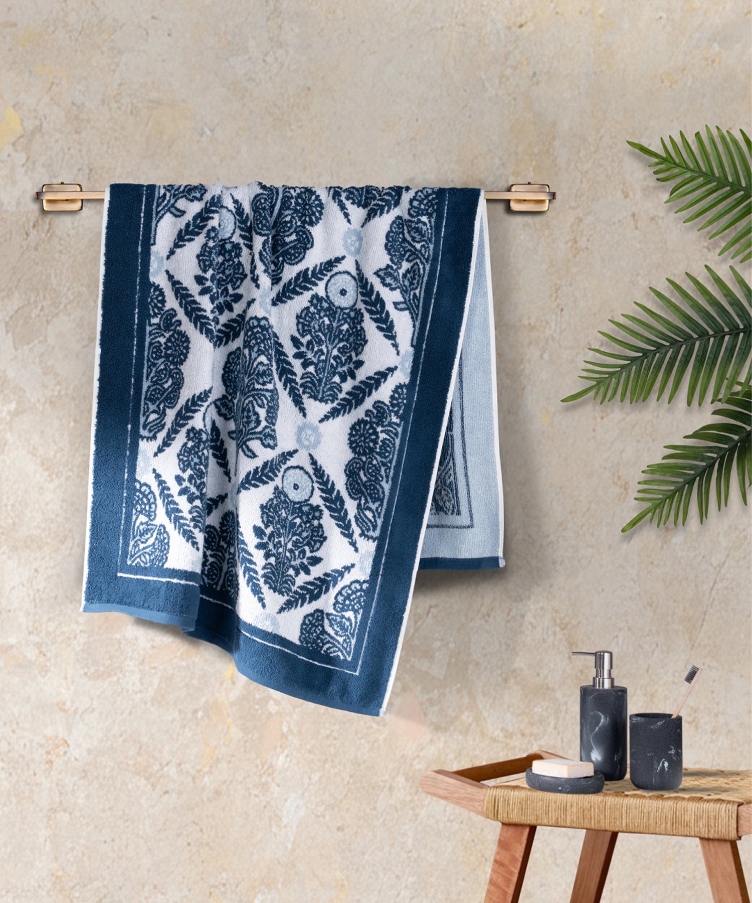Classic Road to Jaipur 1 Pc Bath Towel, Meher|550 GSM Cotton