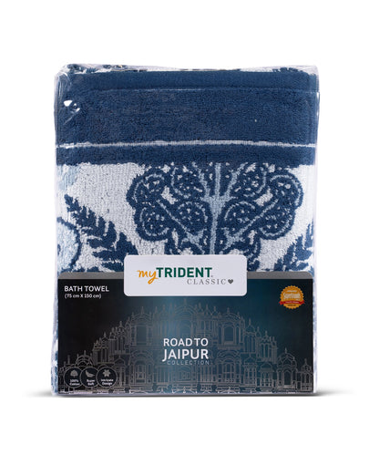 Classic Road to Jaipur 1 Pc Bath Towel, Meher|550 GSM Cotton