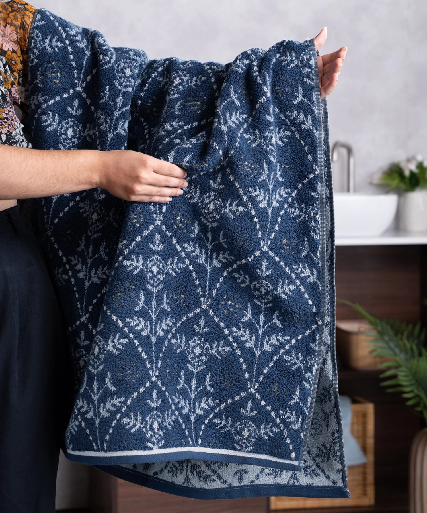 Classic Road to Jaipur 1 Pc Bath Towel, Yusuf|550 GSM Cotton
