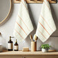 Indulgence By The FirePlace 2Pc Hand Towel, Super Soft, Intricate Design, 600 GSM, Ripple