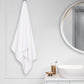 Nectarsoft Be Our Guest Bath Towel, 625 GSM, 100% Cotton, White, Ixora