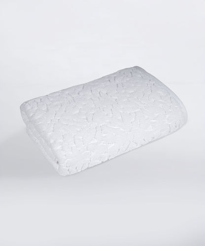 Nectarsoft Be Our Guest Bath Towel, 625 GSM, 100% Cotton, White, Ixora