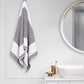 Nectarsoft Be Our Guest Bath Towel, 625 GSM, 100% Cotton, Grey, Castor