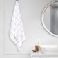 Nectarsoft Be Our Guest Bath Towel, 625 GSM, 100% Cotton, White, Celise