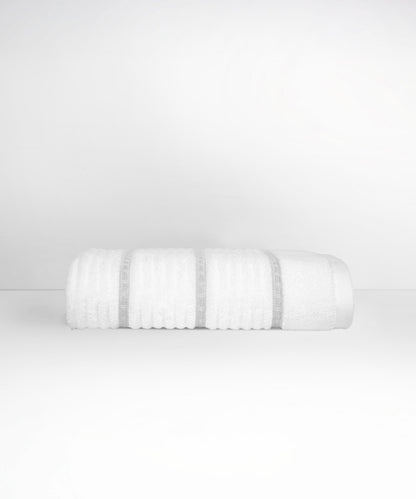 Nectarsoft Be Our Guest Bath Towel, 625 GSM, 100% Cotton, White, Celise