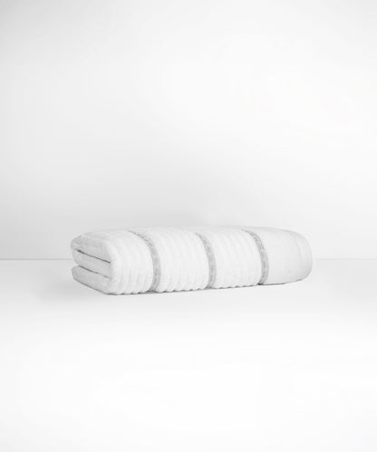 Nectarsoft Be Our Guest Bath Towel, 625 GSM, 100% Cotton, White, Celise