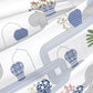 Road To Jaipur Double Comforter, Blue Pottery, 210 TC