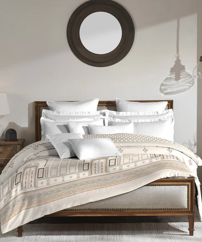 Road To Jaipur Double AC Blanket/Comforter, Blue Pottery|210 TC Poly Cotton