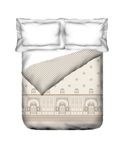 Road To Jaipur Double AC Blanket/Comforter, Blue Pottery|210 TC Poly Cotton