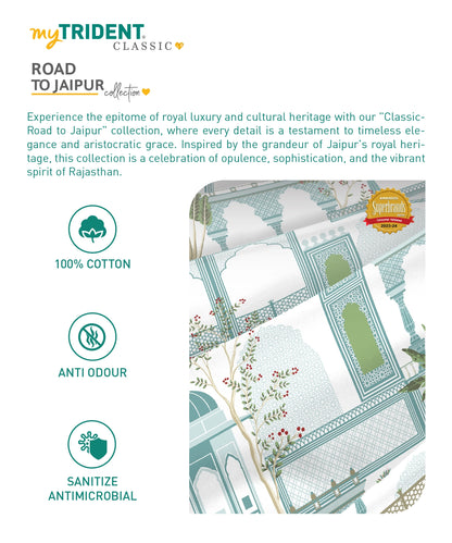 Road To Jaipur Double Comforter, Mauri, 210 TC