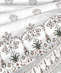 Road To Jaipur Double Duvet Set, Parchinkari|210 TC Cotton| 6 Pc Set