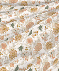 Road To Jaipur Double Duvet Set, Bagru|210 TC Cotton| 6 Pc Set