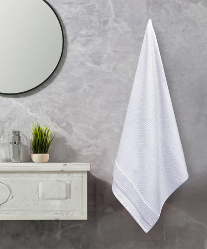Finesse Fashion Waffle Towel , 600 Gsm, Cotton Rich, Bath Towel, High Rise