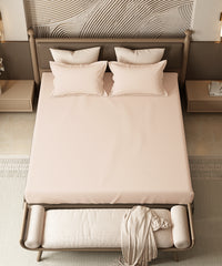Home Essential Pastel Poetry Geo Bedsheet, Maison Marmalade|144TC Cotton| 2 Pillow Covers