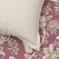 Home Essential King Printed Bedsheet, 144TC, 100% Cotton-Elaila Mauve