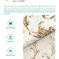 Home Essential King Printed Bedsheet, 144TC, 100% Cotton-Osiris Brown