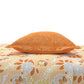 Home Essential King Printed Bedsheet, 144TC, 100% Cotton-Saher Orange
