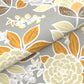 Home Essential King Printed Bedsheet, 144TC, 100% Cotton-Saher Yellow