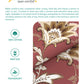 Home Essential King Printed Bedsheet, 144TC, 100% Cotton-Yasmin Red