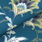 Home Essential King Printed Bedsheet, 144TC, 100% Cotton-Yasmin Teal