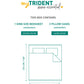 Home Essential King Printed Bedsheet, 144TC, 100% Cotton-Yasmin Teal