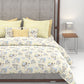 Home Essential King Printed Bedsheet, 144TC, 100% Cotton-Nayra Green
