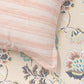 Home Essential King Printed Bedsheet, 144TC, 100% Cotton-Nayra Peach