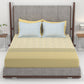 Home Essential King Printed Bedsheet, 144TC, 100% Cotton-Emaar Olive