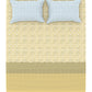 Home Essential King Printed Bedsheet, 144TC, 100% Cotton-Emaar Olive