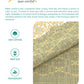 Home Essential King Printed Bedsheet, 144TC, 100% Cotton-Emaar Olive