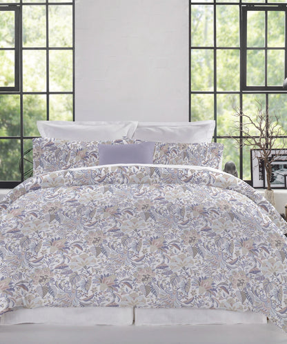Luxe Home King Bedsheet, Ivy|300 TC Cotton Bamboo|2 Pillow Covers