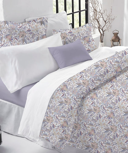 Luxe Home King Bedsheet, Ivy|300 TC Cotton Bamboo|2 Pillow Covers