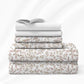 Luxe Home King Bedsheet, Symphony|300 TC Cotton Bamboo|2 Pillow Covers