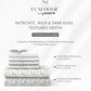 Luxe Home King Bedsheet, Amber|300 TC Cotton Bamboo|2 Pillow Covers