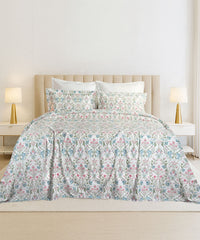 Luxe Home King Bedsheet, Khalij|300 TC Cotton Bamboo|4 Pillow Covers