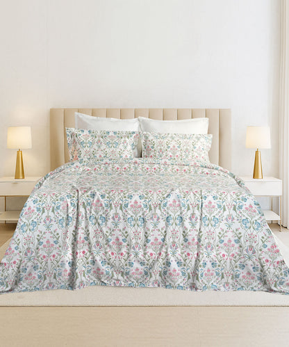 Luxe Home King Bedsheet, Khalij|300 TC Cotton Bamboo|4 Pillow Covers